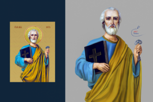 Восстановление элементов и улучшение качества иконы