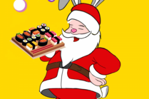 новогодний плакат для ресторана