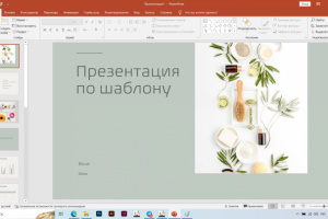 Презентация по шаблону