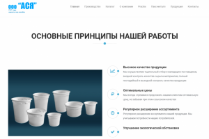 Landing Page for Company