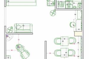 Планировка с расстановкой мебели