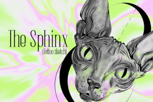 The Sphinx (tattoo sketch)
