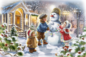 Иллюстрация для новогоднего подарка