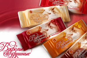 Дизайн серии упаковок для вафель