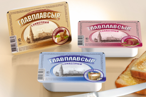 Дизайн серии этикеток плавленых сыров ТМ "Главплавсыр"