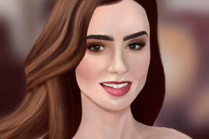 Портрет Лили Коллинз