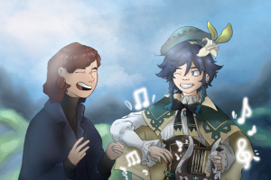 Арт по игре Genshin Impact