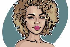 Цифровой портрет девушки для аватарки или для печатной продукции