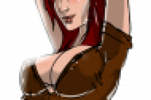 redhead steampunk girl