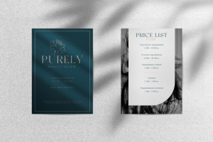 Табличка с режимом работы и прайс-лист