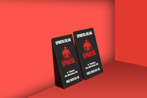 Визитки для спортклуба "Спарта"