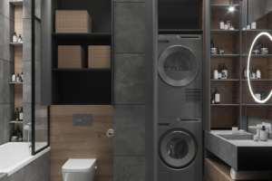 Санузел в лофт стиле