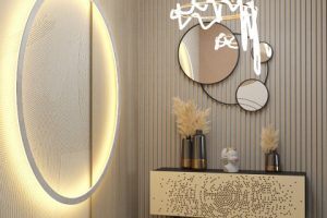 Дизайн выставочного стенда. Боковой ракурс