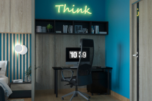 Спальня+ рабочая зона