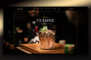 Сайт для ресторана Livuar