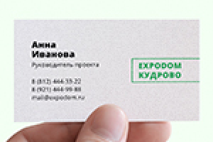 Визитка для EXPODOM