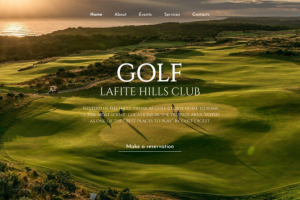 Landing Page для гольф-клуба