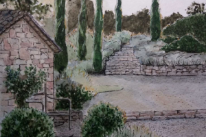 Акварельный скетч