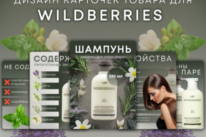 Инфографика для Wildberries, шампунь