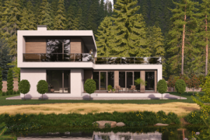 3D-визуализация коттеджа