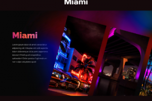 Miami - уникальный сайт-галерея