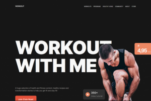 Сайт для спортзала "Workout"