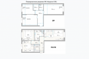 Планировочное решение в формате ДО/ПОСЛЕ