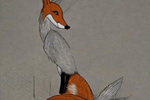 Лиса для детского конкурса