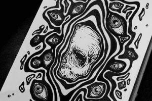 Эскиз графика, лайнворк, блэкворк