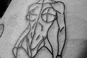 Тату графика, лайнворк