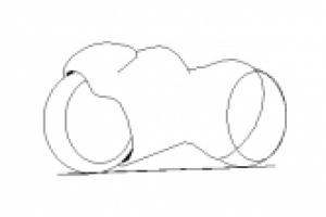 Недоделаный мотоцикл (тоже Пэйнт)