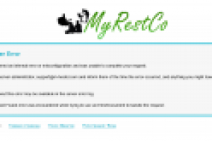 MyRestCo - 500 error