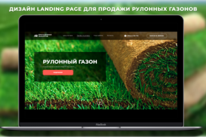 Дизайн Landing page для реализации рулонного газона