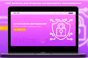 Дизайн сайта-визитки для продажи антикражного оборудования