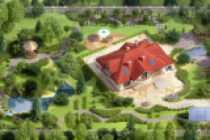 Иллюстрация услуг компании по озеленению и облагораживанию