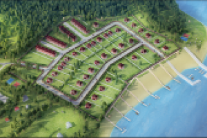 Иллюстрация Генплан   прибрежного VIP-поселка