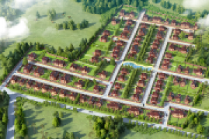 Визуализация генплана поселка Аносино