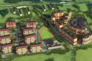 Визуализация зеленого городского оазиса  ЖК Дмитров