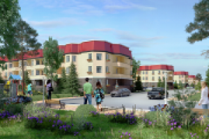 Визуализация  малоэтажной застройки жилого комплекса"Гармония"