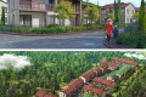 Визуализация инфраструктуры коттеджного поселка Боско