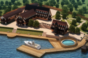 визуализация базы отдыха