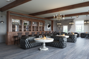 визуализация интерьера кафе