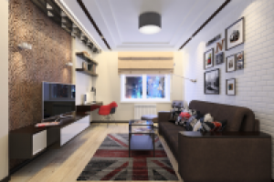 визуализация гостиной