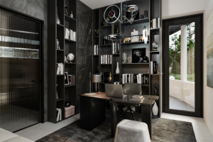 Интерьер кабинета в частном доме