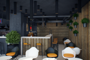 интерьер кофейного бара