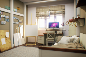 интерьер детской комнаты в Лофт