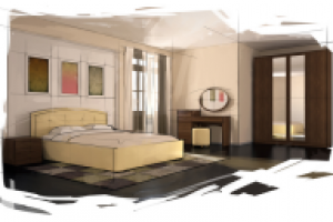 интерьер спальня 4 (эскиз)