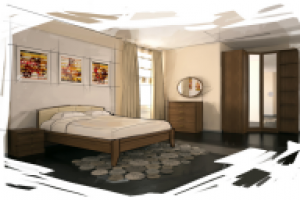интерьер спальня 5 (эскиз)