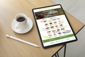 Сайт магазина, который занимается доставкой продуктов на дом.