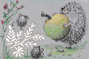 Открытка "Ёжики"